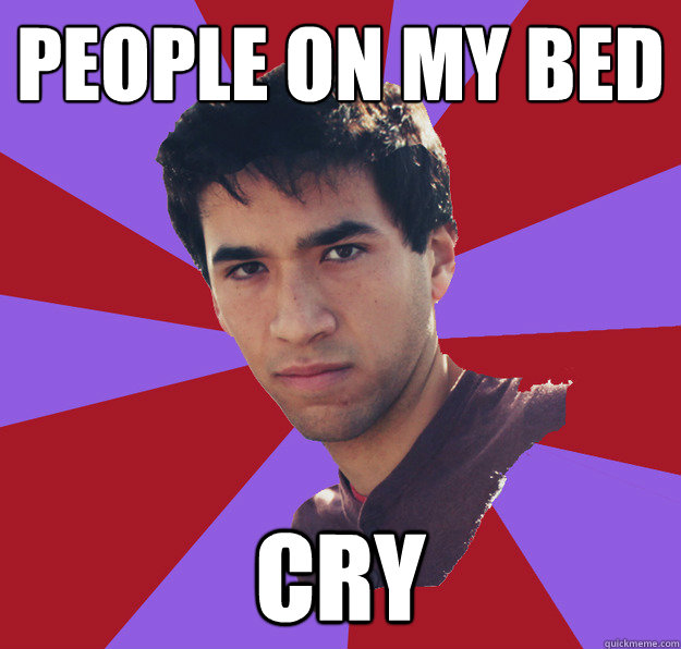 people on my bed
 cry - people on my bed
 cry  Judgmental Jon