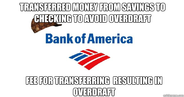 Transferred money from savings to checking to avoid overdraft Fee for transferring  resulting in overdraft - Transferred money from savings to checking to avoid overdraft Fee for transferring  resulting in overdraft  Misc