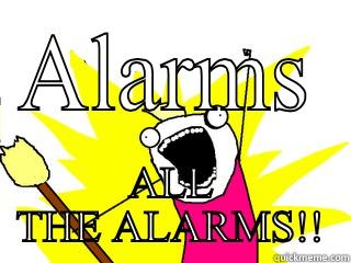 ALARMS ALL THE ALARMS!! All The Things