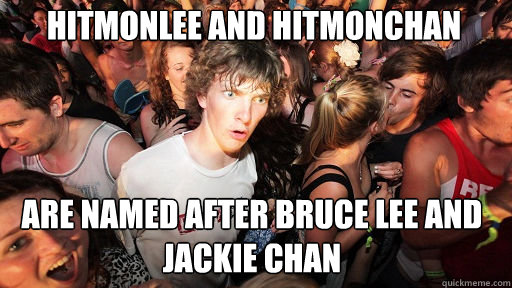 Hitmonlee and hitmonchan are named after bruce lee and jackie chan  Sudden Clarity Clarence