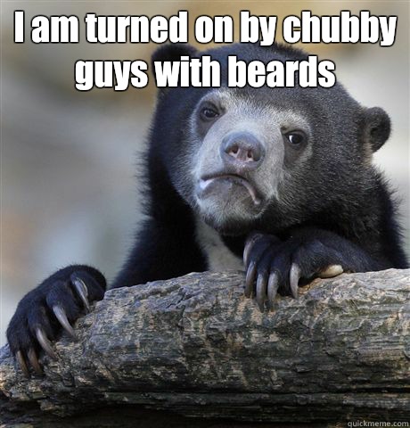 I am turned on by chubby guys with beards   Confession Bear