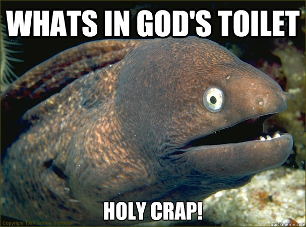 Whats in God's Toilet Holy Crap! - Whats in God's Toilet Holy Crap!  Bad Joke Eel