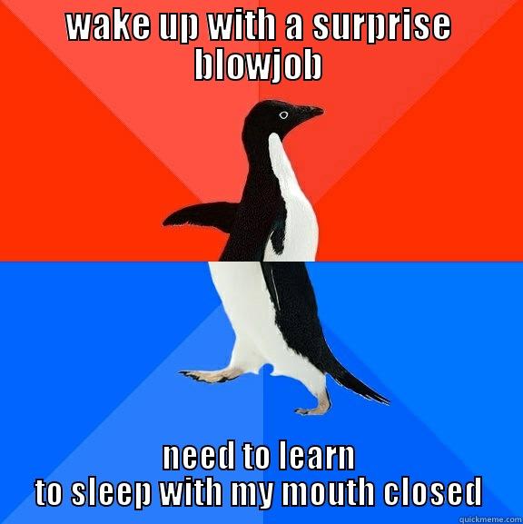 WAKE UP WITH A SURPRISE BLOWJOB NEED TO LEARN TO SLEEP WITH MY MOUTH CLOSED Socially Awesome Awkward Penguin