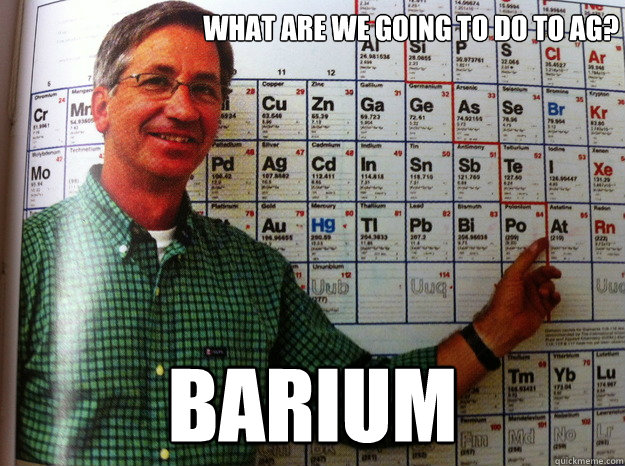 What are we going to do to ag? barium - What are we going to do to ag? barium  tedone