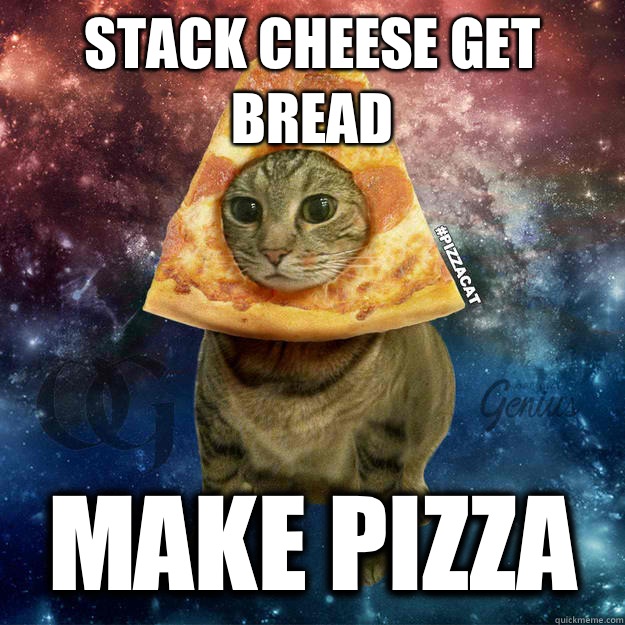 Stack cheese get bread Make pizza - Stack cheese get bread Make pizza  PIZZACAT