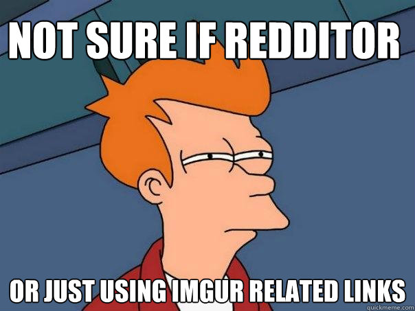 Not sure if redditor Or just using imgur related links  Futurama Fry