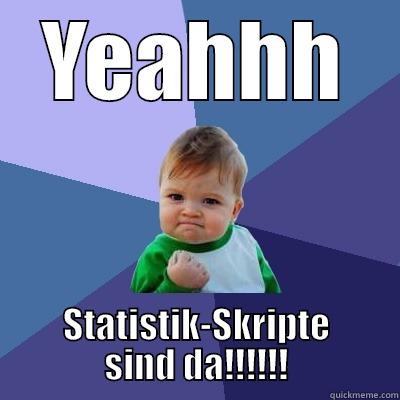 YEAHHH STATISTIK-SKRIPTE SIND DA!!!!!! Success Kid