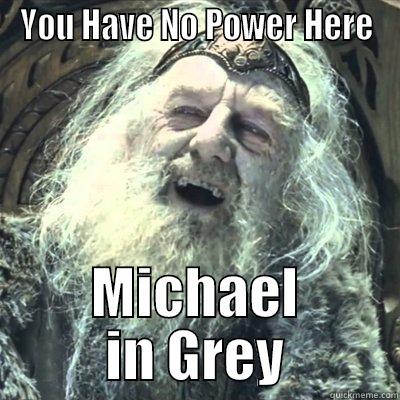 Michael in Grey - YOU HAVE NO POWER HERE MICHAEL IN GREY Misc