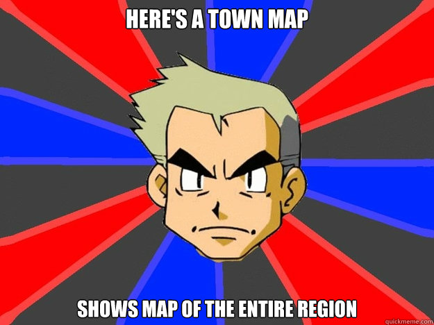 here's a town map shows map of the entire region - here's a town map shows map of the entire region  Pokemon Logic