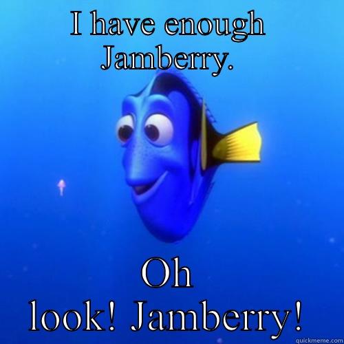 I HAVE ENOUGH JAMBERRY. OH LOOK! JAMBERRY! dory