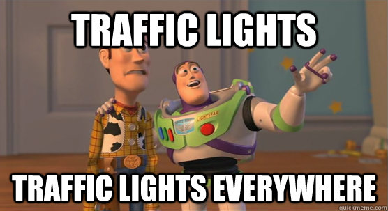 traffic lights  traffic lights everywhere  Toy Story Everywhere