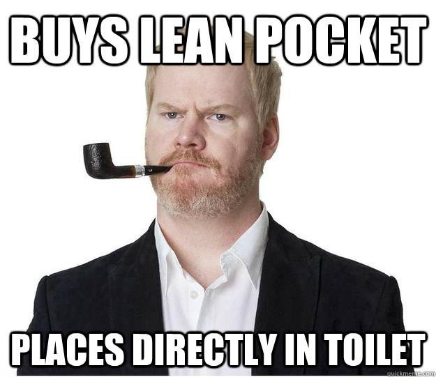 BUYS lean POCKET Places directly in toilet  