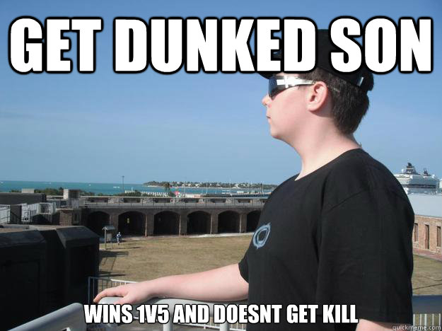 Get Dunked Son Wins 1v5 and doesnt get kill  