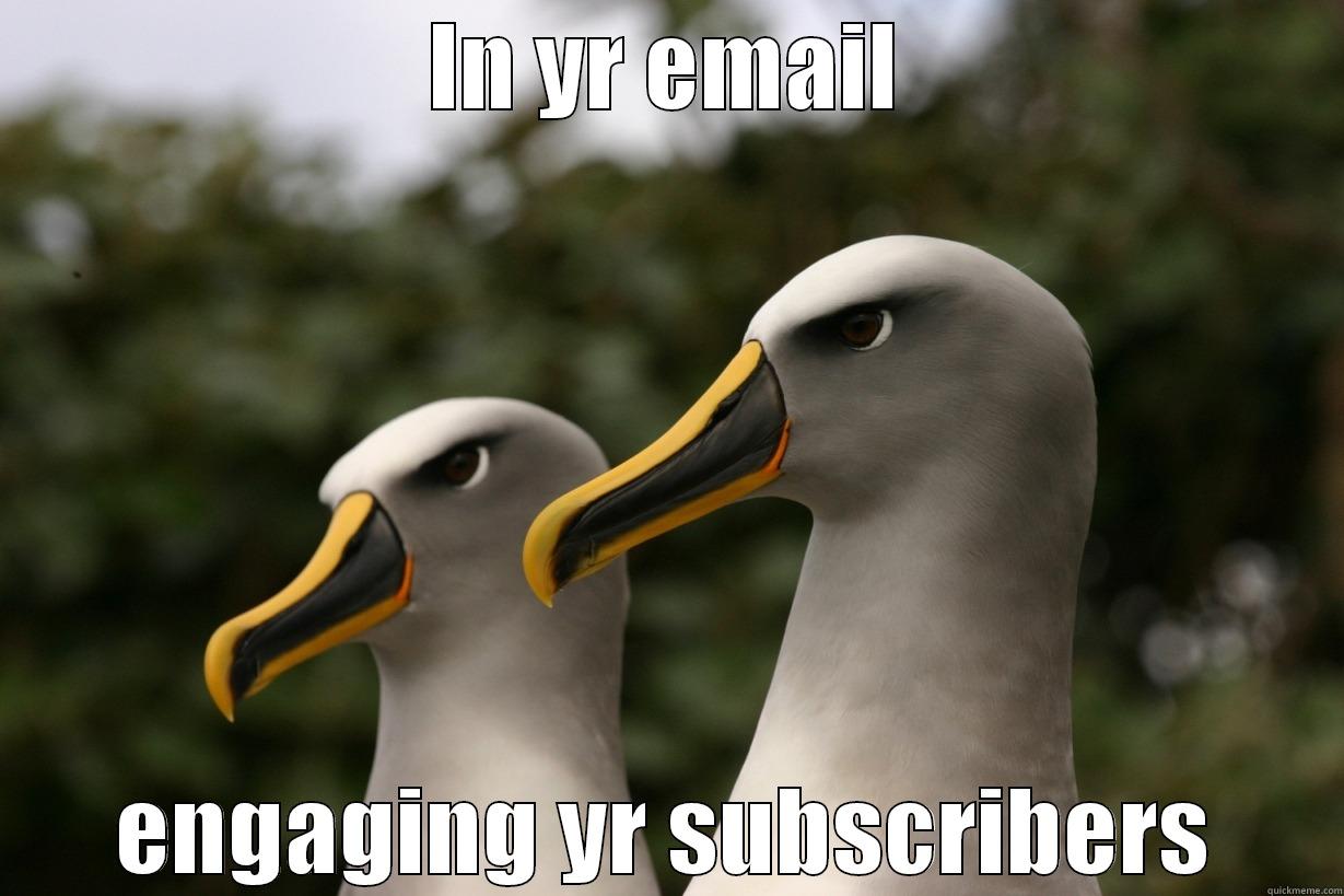 Albatrosses of email - IN YR EMAIL ENGAGING YR SUBSCRIBERS Misc