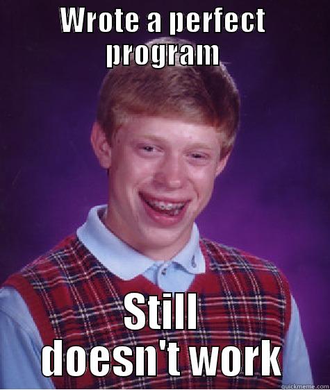 Bad Luck Program - WROTE A PERFECT PROGRAM STILL DOESN'T WORK Bad Luck Brian