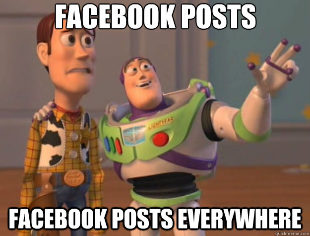 Facebook posts Facebook posts everywhere  Toy Story