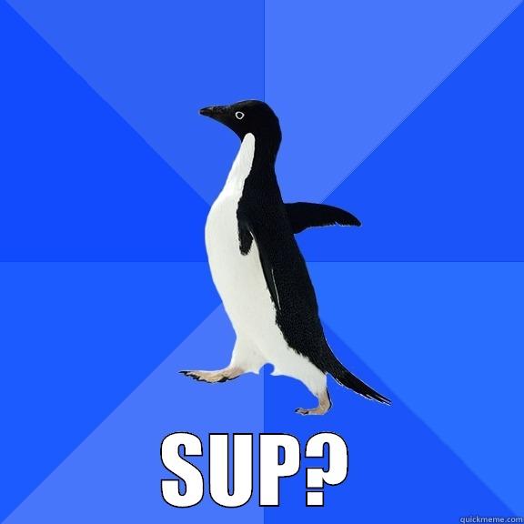  SUP? Socially Awkward Penguin