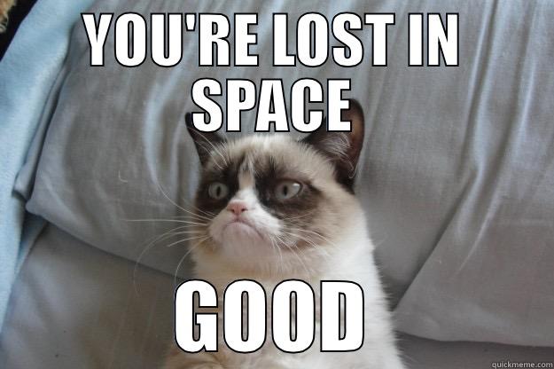 YOU'RE LOST IN SPACE GOOD Grumpy Cat