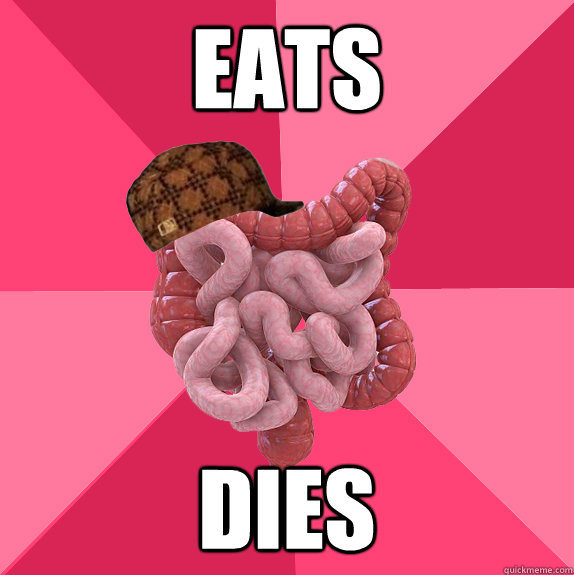 eats dies  Scumbag Intestines