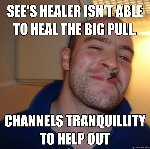See's Healer Isn't Able To Heal the Big Pull.  Channels Tranquillity to help out - See's Healer Isn't Able To Heal the Big Pull.  Channels Tranquillity to help out  Misc
