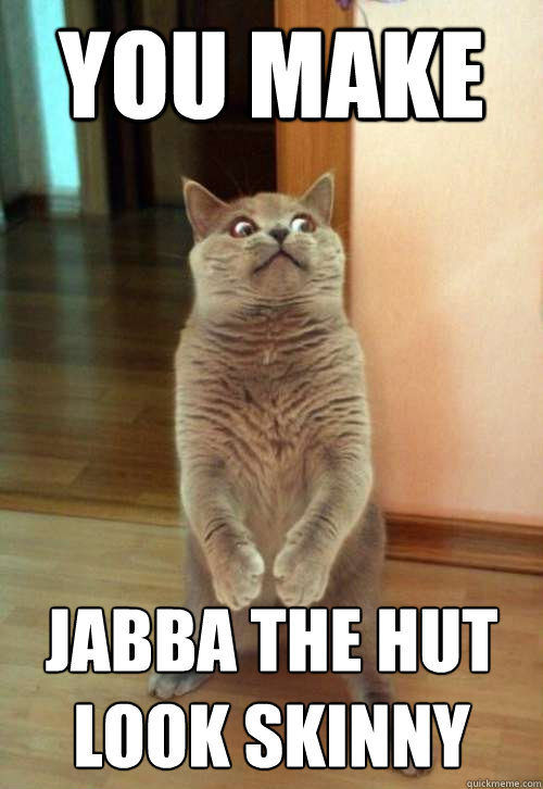 You make Jabba The Hut look skinny  Horrorcat