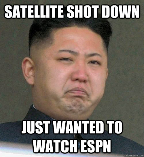 Satellite shot down Just wanted to watch ESPN  