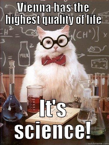 VIENNA HAS THE HIGHEST QUALITY OF LIFE IT'S SCIENCE! Chemistry Cat