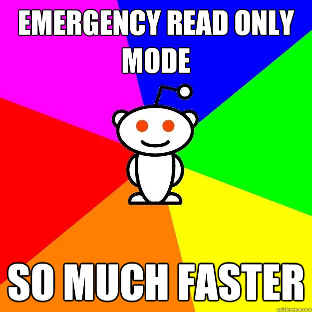 EMErgency read only mode so much faster  Reddit Alien