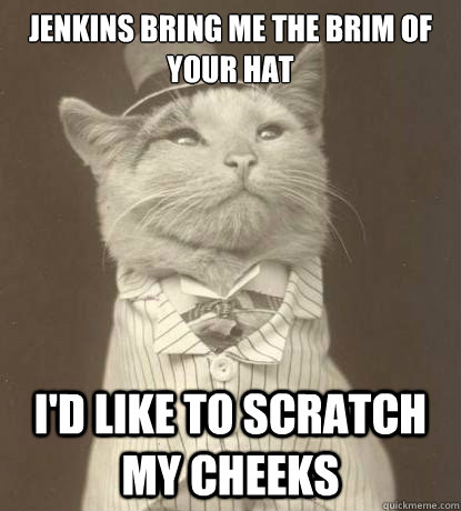 Jenkins bring me the brim of your hat I'd like to scratch my cheeks  Aristocat