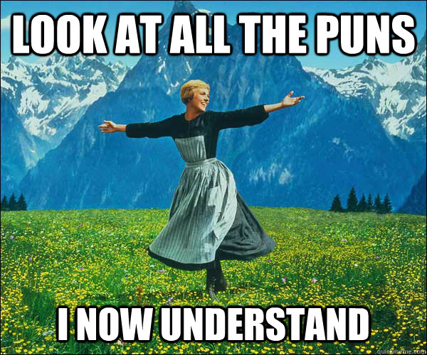 Look at all the puns  i now understand - Look at all the puns  i now understand  Sound of Music