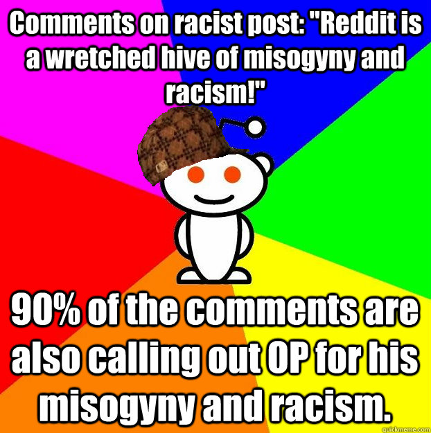 Comments on racist post: 