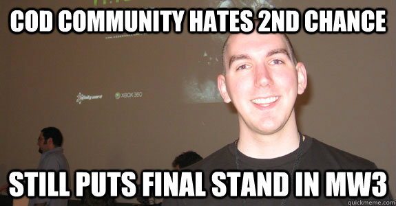 COD community hates 2nd chance still puts final stand in mw3  