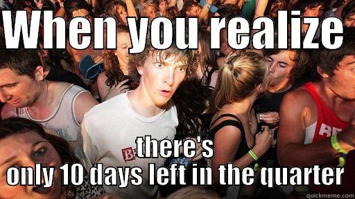 SNTC end of quarter - WHEN YOU REALIZE  THERE'S ONLY 10 DAYS LEFT IN THE QUARTER Sudden Clarity Clarence