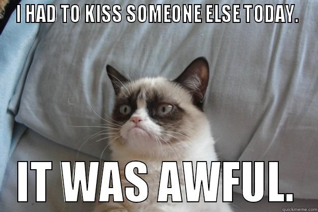 Dear Doug - I HAD TO KISS SOMEONE ELSE TODAY. IT WAS AWFUL. Grumpy Cat