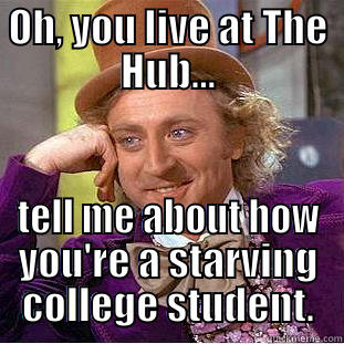 Art 294 - OH, YOU LIVE AT THE HUB... TELL ME ABOUT HOW YOU'RE A STARVING COLLEGE STUDENT. Condescending Wonka