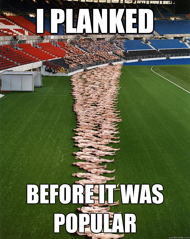 I PLAnked before it was popular - I PLAnked before it was popular  Spencer Tunick Planking