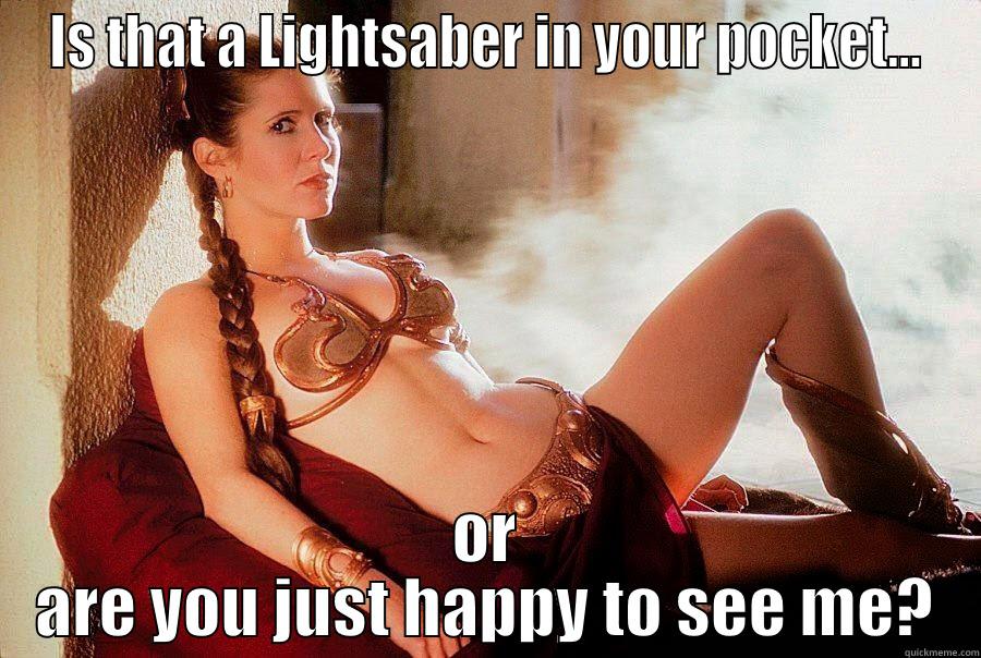 IS THAT A LIGHTSABER IN YOUR POCKET... OR ARE YOU JUST HAPPY TO SEE ME? Misc