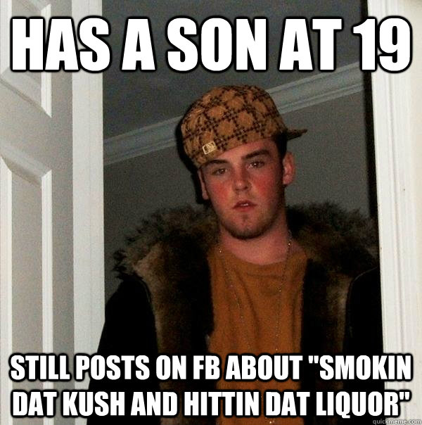 has a son at 19 still posts on fb about 