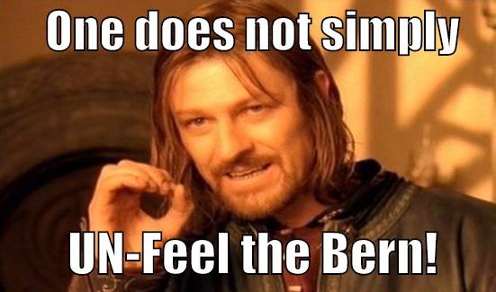      ONE DOES NOT SIMPLY             UN-FEEL THE BERN!      Boromir