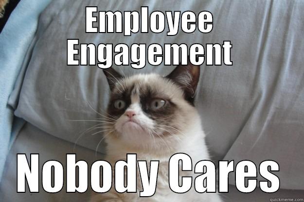 EMPLOYEE ENGAGEMENT NOBODY CARES Grumpy Cat