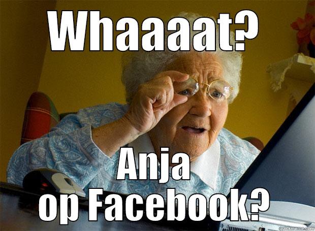 anja op facebook - WHAAAAT? ANJA OP FACEBOOK? Grandma finds the Internet