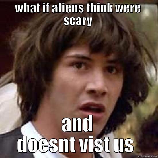 WHAT IF ALIENS THINK WERE SCARY AND DOESNT VIST US  conspiracy keanu