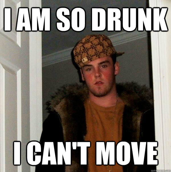 i am so drunk i can't move  Scumbag Steve