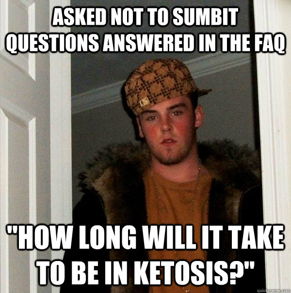 Asked not to sumbit questions answered in the faq  