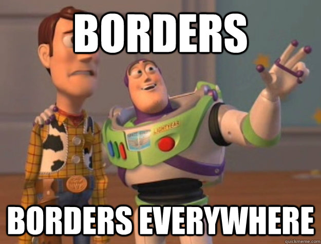 Borders Borders Everywhere  Buzz Lightyear