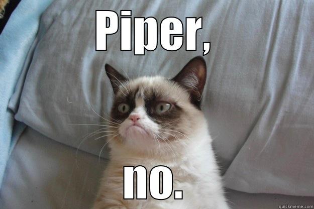 PIPER, NO. Grumpy Cat