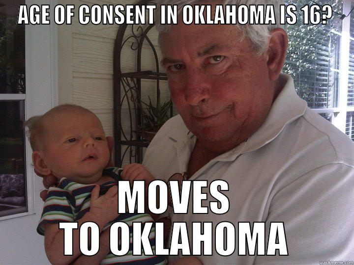 Bill Chapel wjchapel Stillwater Oklahoma State University OSU Cowboys - AGE OF CONSENT IN OKLAHOMA IS 16? MOVES TO OKLAHOMA Misc