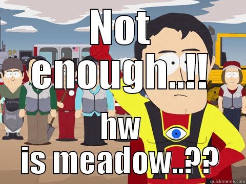 Take this palta - NOT ENOUGH..!! HW IS MEADOW..?? Captain Hindsight