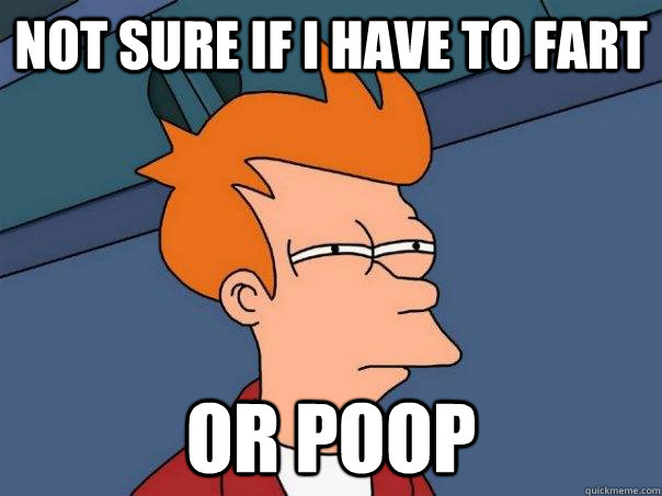 Not sure if i have to fart or poop  Futurama Fry