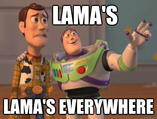 Lama's Lama's Everywhere  Buzz Lightyear